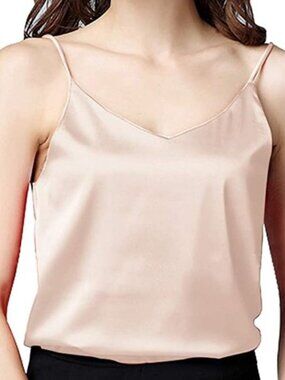 Women's Silk Tank Top Ladies V-Neck Camisole Size XXXL